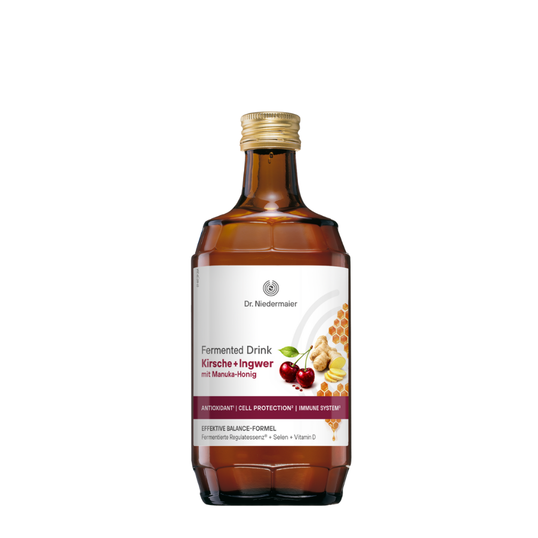 Fermented Drink Kirsche + Ingwer mit Manuka-Honig