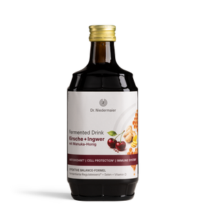Fermented Drink Kirsche + Ingwer mit Manuka Honig 350 ml