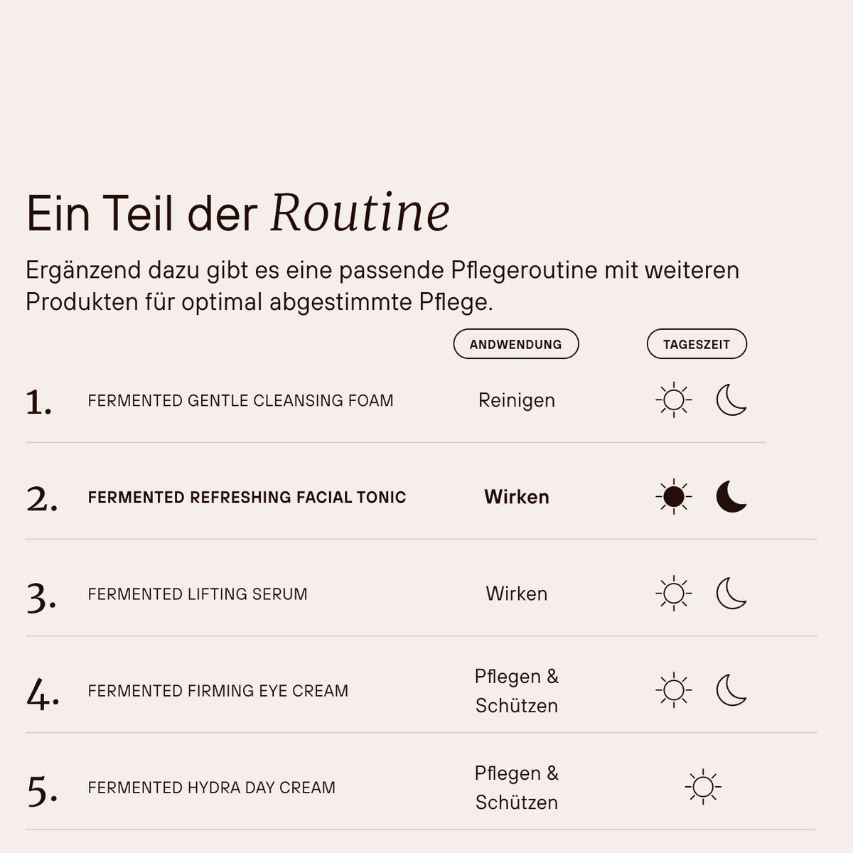 Fermented Refreshing Facial Tonic in der Pflegeroutine