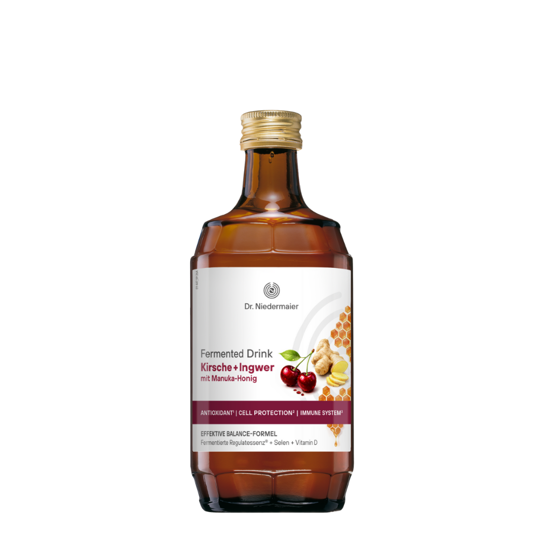 Fermented Drink Kirsche + Ingwer mit Manuka-Honig
