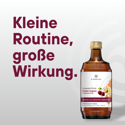 Fermented Drink Kirsche + Ingwer mit Manuka-Honig